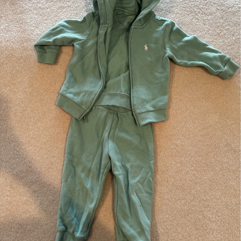 Ralph Lauren Kids Green tracksuit